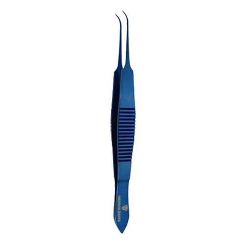 Medsor Impex Hair Transplant Titanium Curved Forceps 13 cm 5 Inch