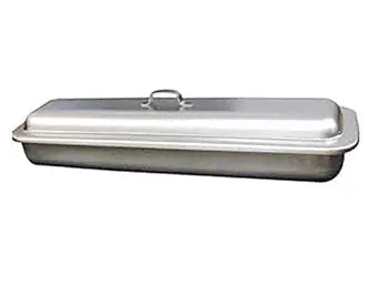 Medsor Impex Catheter TrDay Rectangular With Lid For Sterile Catheter and Surgical Instruments eluxe Quality Heavy Duty Stainless Steel 304 (16x4x1.95 Inch)