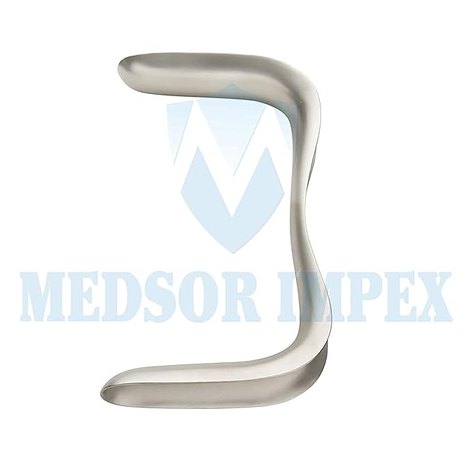 Medsor Impex Vaginal Speculum-Duck Bill Sims Set of 3 (Small, Medium and Large).