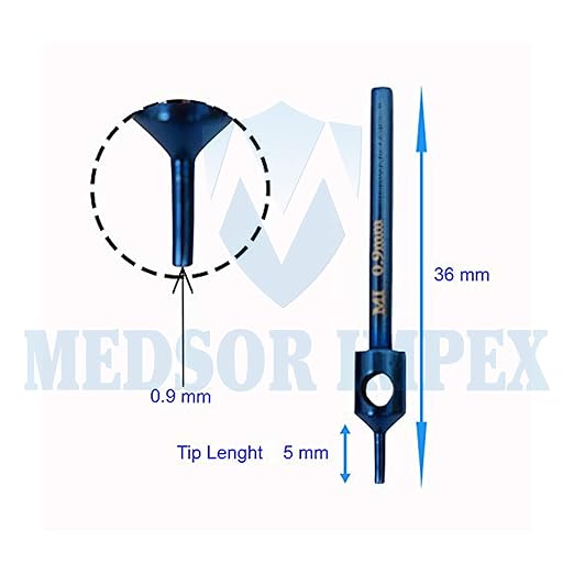 Medsor Impex Hair Transplant Titanium FUE Punch (0.9 MM)