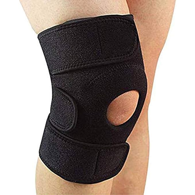 Medsor Impex Adjustable Sterling Knee Cap Knee Support Knee Support Black (Large)