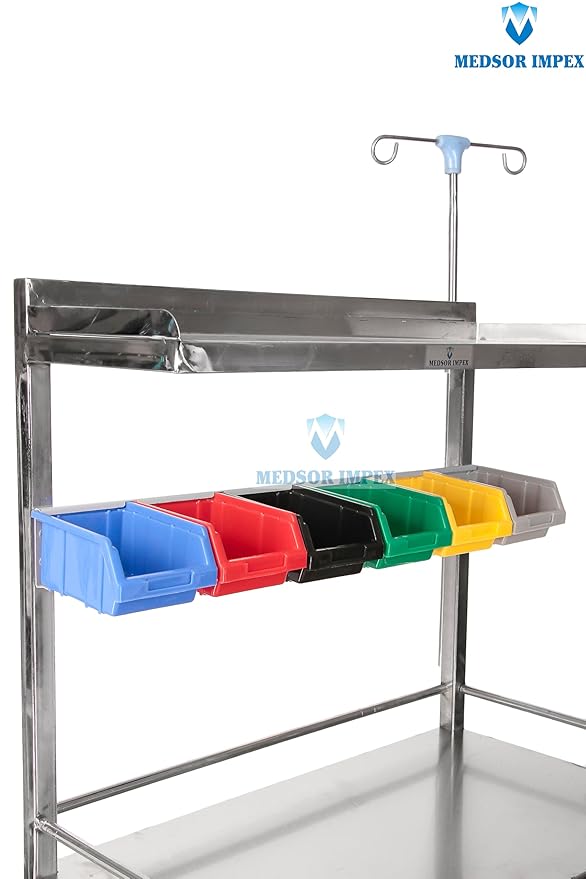 Medsor Impex Hospital Crash Cart Trolley