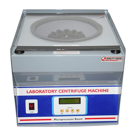Laboratory Centrifuge Machine Digital Microprocessor Based with Timer (Standard) - High Speed 4500-5000 RPM 12 X 15 ML
