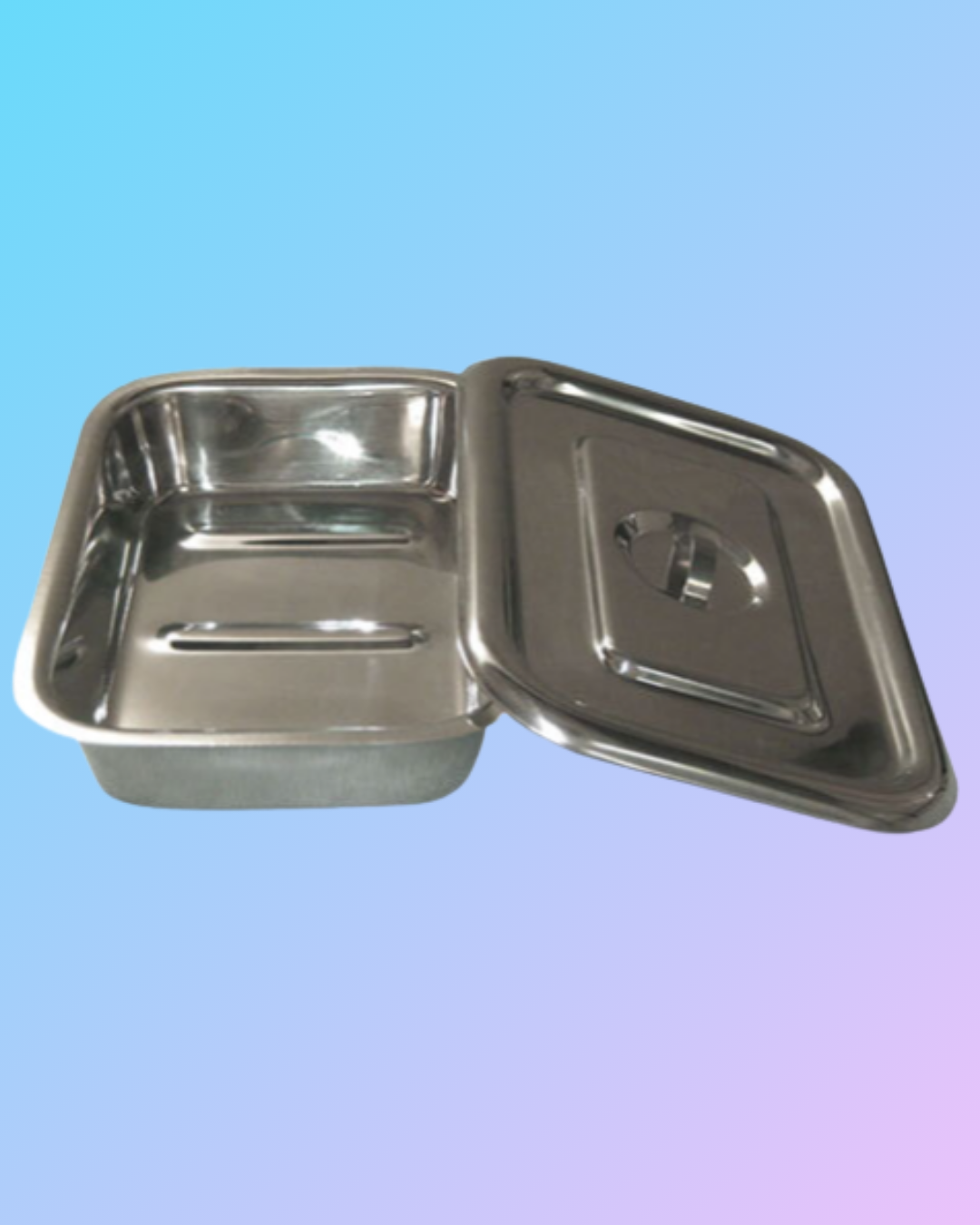Instrument Tray with Cover SS 202 Grade Economy