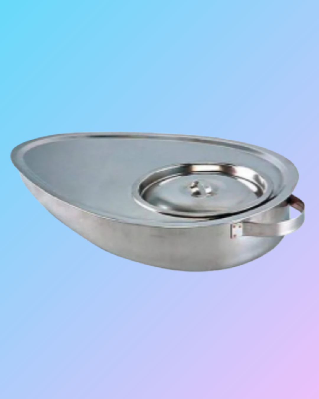 Stainless Steel Male Bed Pan with Lid