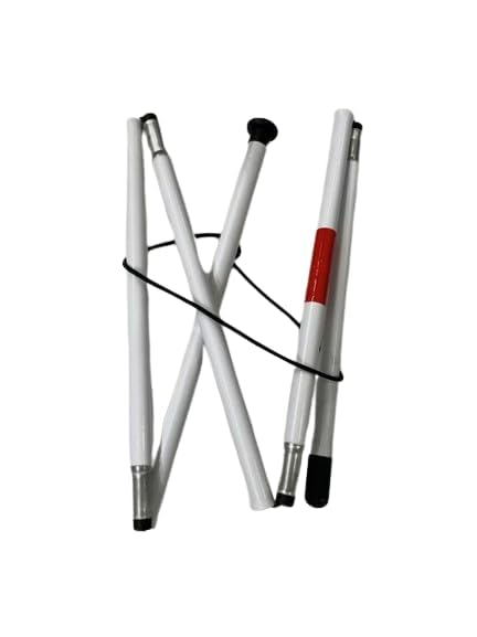 Medsor Impex Foldable Walking Stick |Enhanced Stability for Mobility Challenges | Adjustable, Anti-Slip, Ergonomic Grip | Supports Good Posture, Durable Material