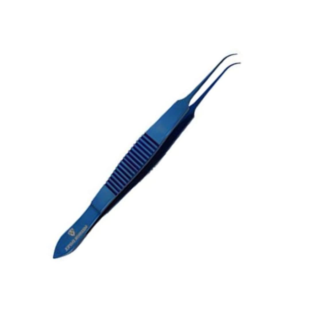 Medsor Impex Hair Transplant Titanium Curved Forceps 13 cm 5 Inch