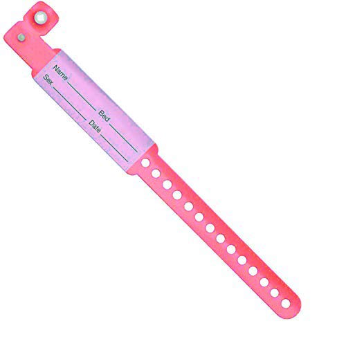 Medsor Impex Patient Identification Band (ID Band For Adult) Pack of 100