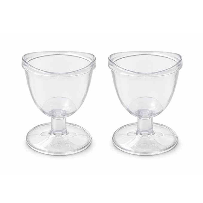 Medsor Impex Eye Wash Cup Transparent Plastic Non Toxic set of 2