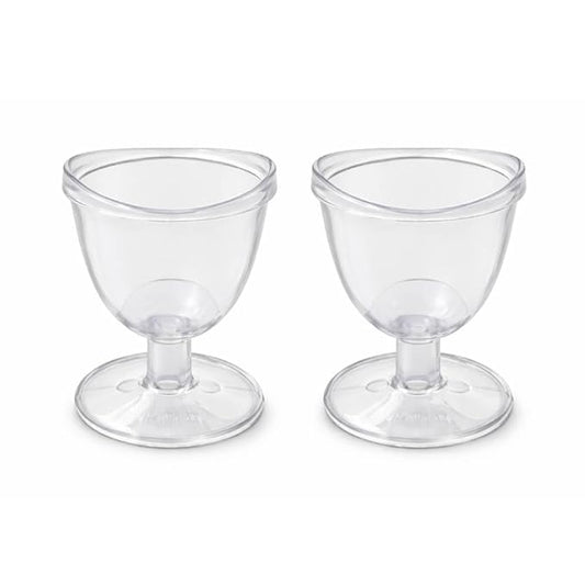 Medsor Impex Eye Wash Cup Transparent Plastic Non Toxic set of 2