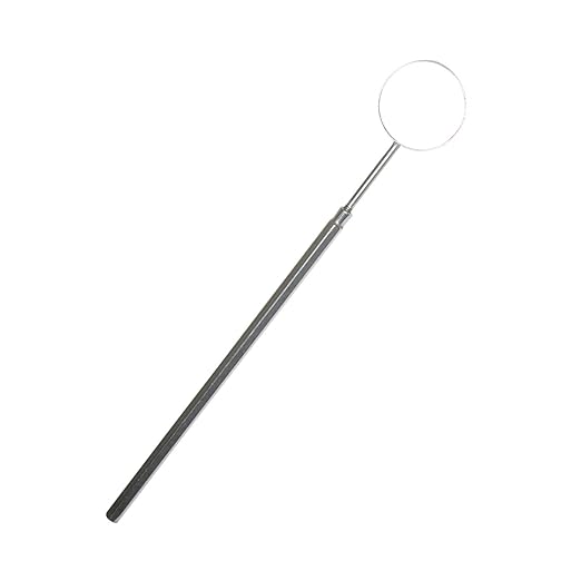 Medsor Impex Mouth Mirror With Handle Stainless Steel Pack of 1
