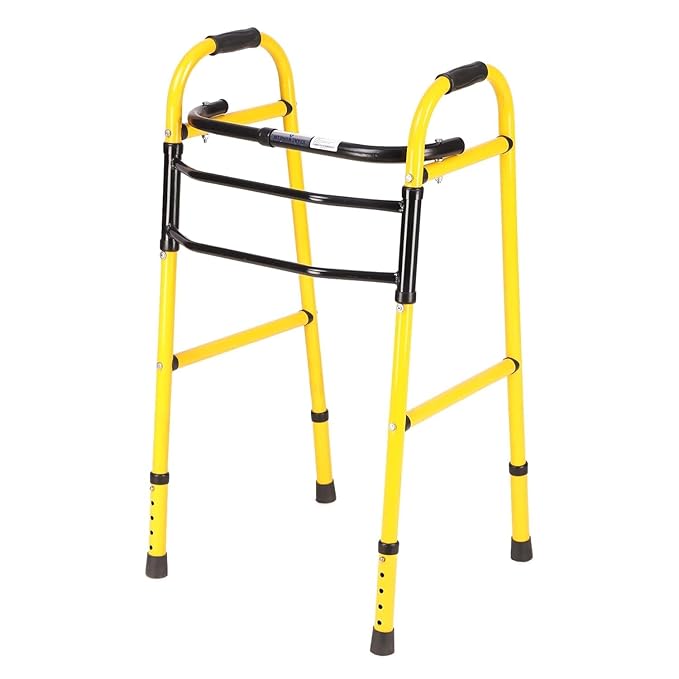 Premium Mild Steel Foldable Walker for Men, Women & Elderly | Medsor Impex