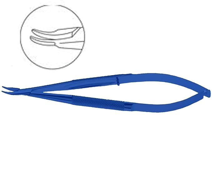 Titanium Barraquer Needle Holder with Micro Jaws for Microsurgery | Medsor Impex