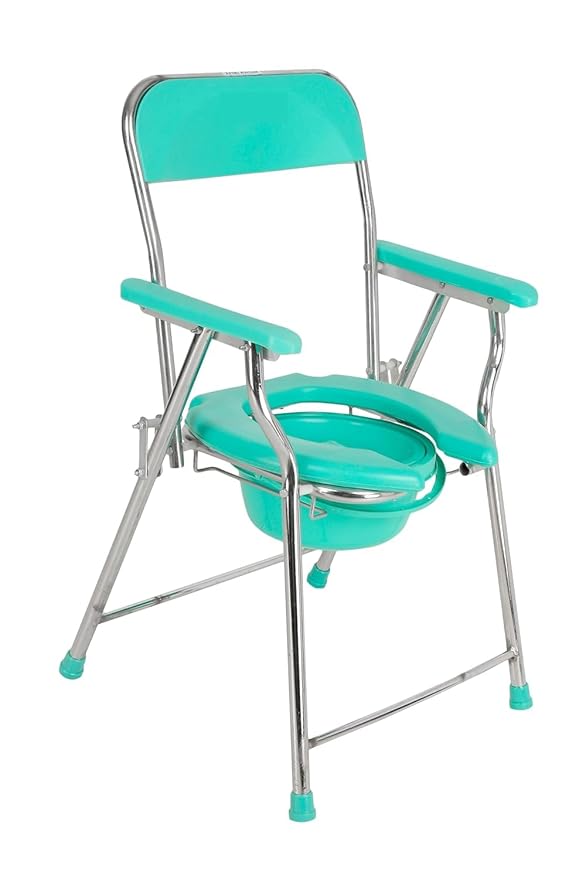 Medsor Impex Folding Commode Chair for Seniors, Disabled Individuals and Pregnant Women
