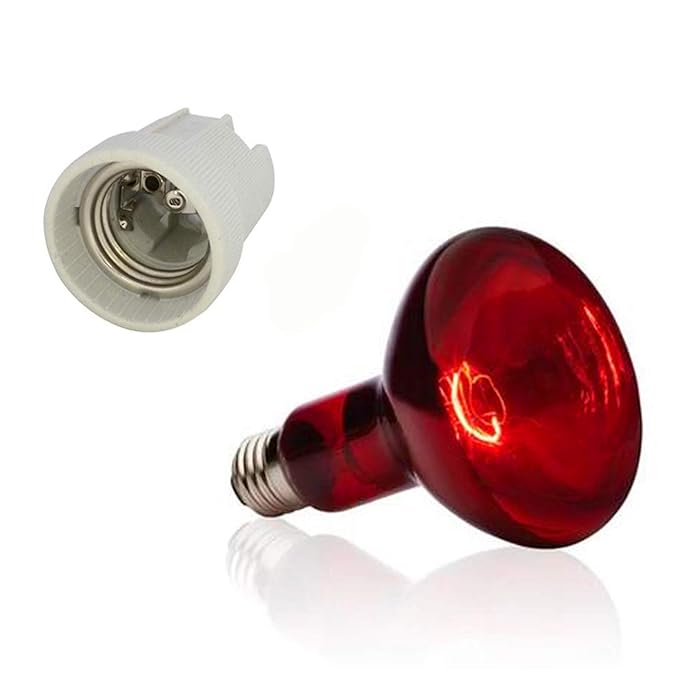 Medsor Impex Infrared Bulb 150W / 230V (Red, Base-E 27, [E27 ] with Holder
