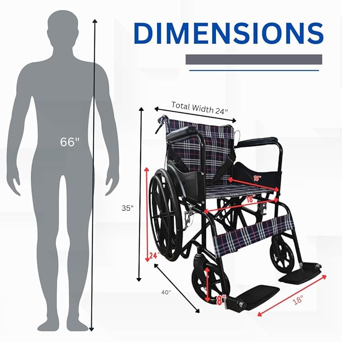 Foldable Medical Wheelchair for Home Use | Chrome Finish | Medsor Impex