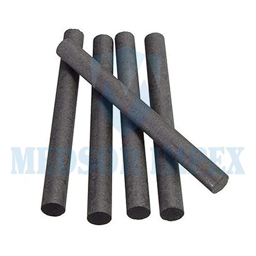 Medsor Impex Graphite Electrode Bar Carbon Rod Length 304mm and Diameter 5 mm Set of 5 Pcs