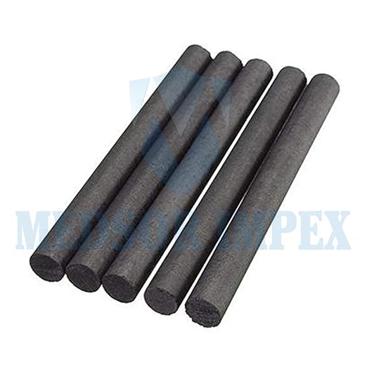 Medsor Impex Graphite Electrode Bar Carbon Rod Length 304mm and Diameter 5 mm Set of 5 Pcs