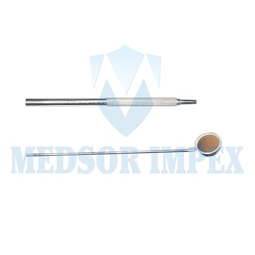 Stainless Steel Dental Mouth Mirror with Handle Style-2 | Medsor Impex
