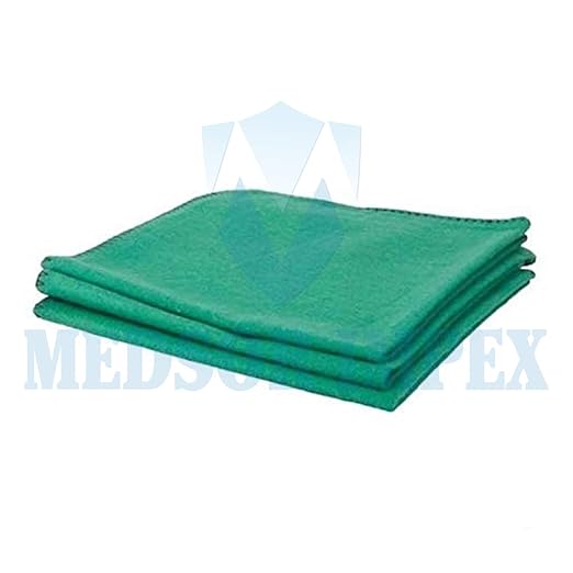 Medsor Impex Hospital Bed Sheet Green 36 x 94 Inch