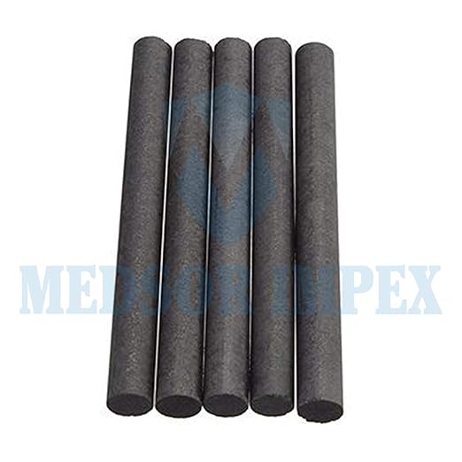 Medsor Impex Graphite Electrode Bar Carbon Rod Length 304mm Diameter 6 MM Set Of 5 Ps