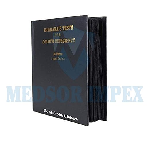 Ishihara Colour Vision Test Book 38 Plates with User Manual | Medsor Impex