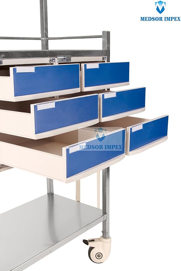 Medsor Impex Hospital Crash Cart Trolley