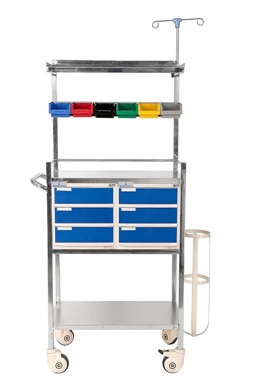 Medsor Impex Hospital Crash Cart Trolley