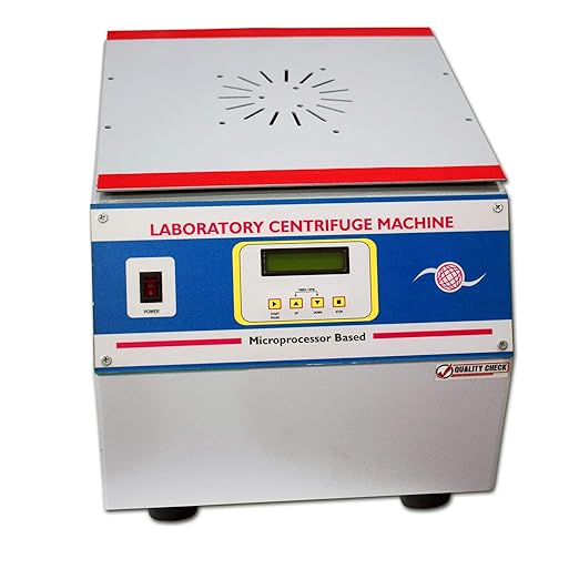 Medsor Impex Laboratory Centrifuge Machine Digital Microprocessor Based with Timer - High Speed 4500-5000 RPM (Delux)