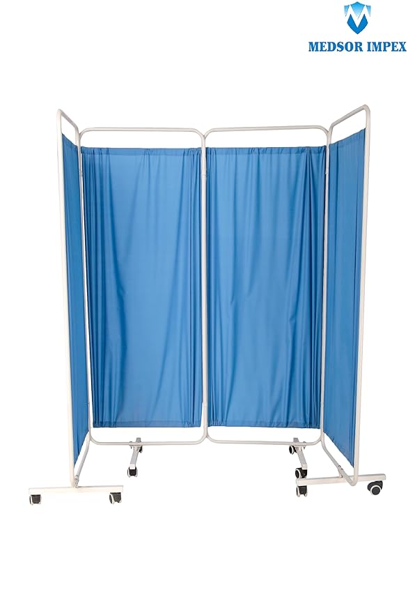 4 Fold Medical Privacy Screen Partition for Clinic, Salon & Spa | Medsor Impex