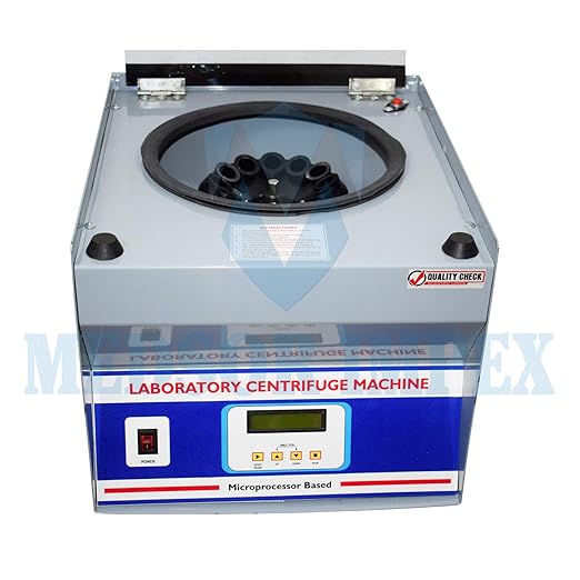 Laboratory Centrifuge Machine Digital Microprocessor Based with Timer (Standard) - High Speed 4500-5000 RPM 12 X 15 ML