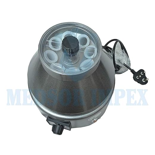 Centrifuge Machine 100% Copper Winding 8x15 ml with 5 Speed Heavy Duty (Black)