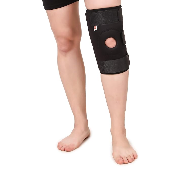 Medsor Impex Adjustable Sterling Knee Cap Knee Support Knee Support Black (Large)