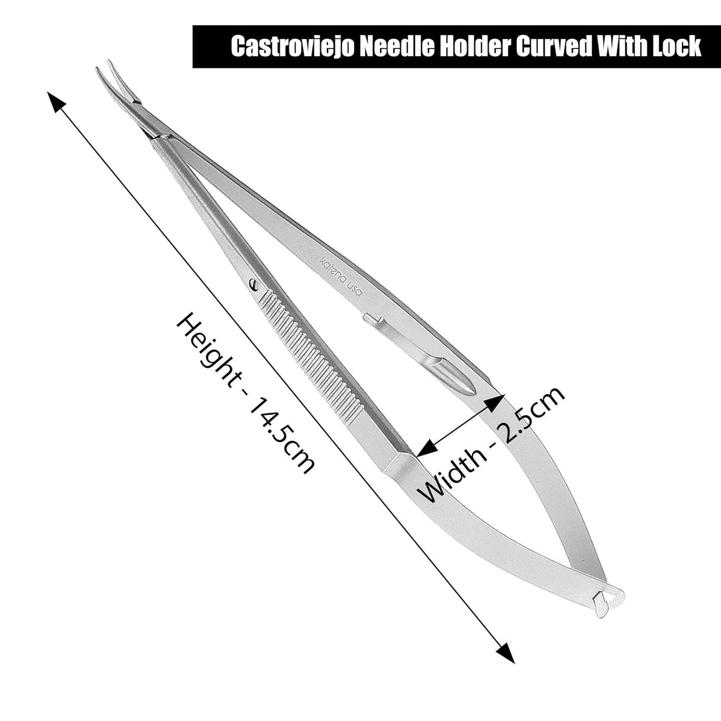 Medsor Impex Castroviejo Needle Holder with Lock Stainless Steel