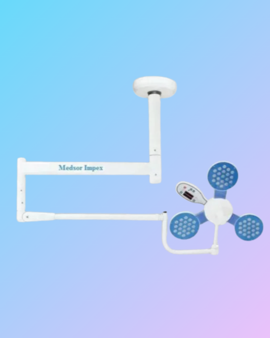 LED OT light from My Store, bright medical surgical lighting fixture with adjustable arm and high-intensity LED bulbs.