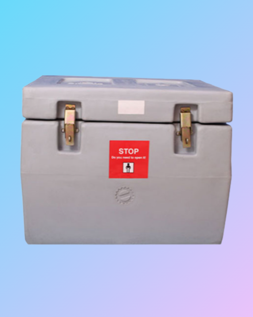 Cryogenic cold box CCCB 101 by My Store, 5.5-liter capacity, shown on a store floor, used for cryogenic storage and cooling.