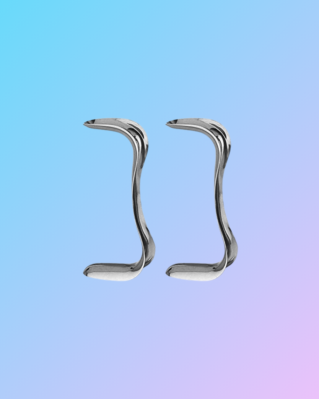 Medsor Impex Vaginal Speculum-Duck Bill Sims- 2 set. (Small).