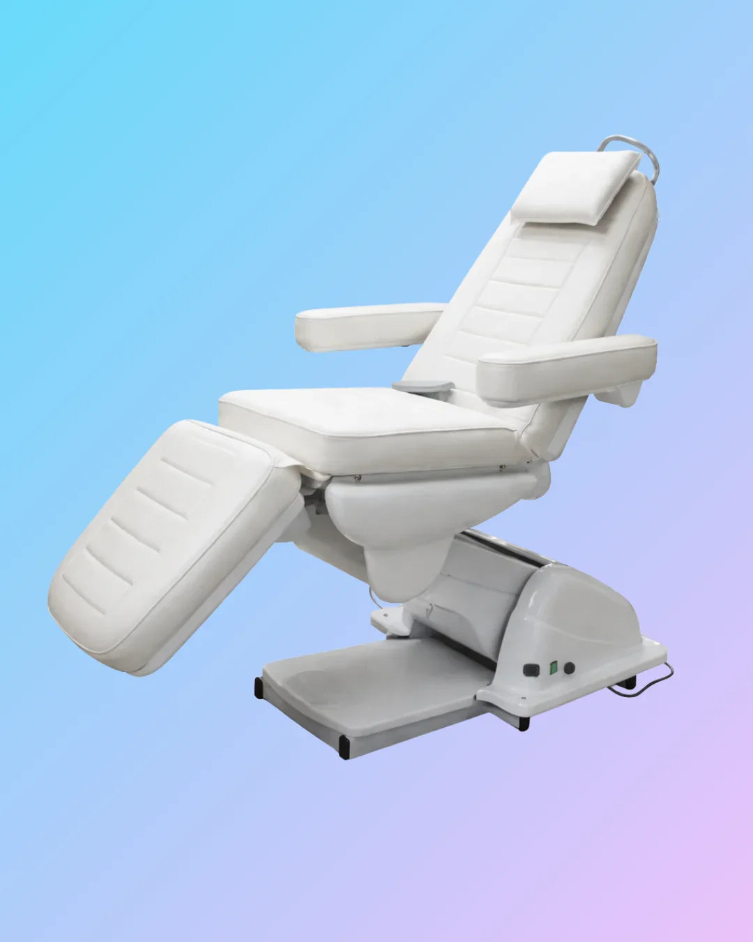 My Store MIDC 1000 Derma Bed Hair Transplant Chair shown in a clinic setting with adjustable features and ergonomic design.