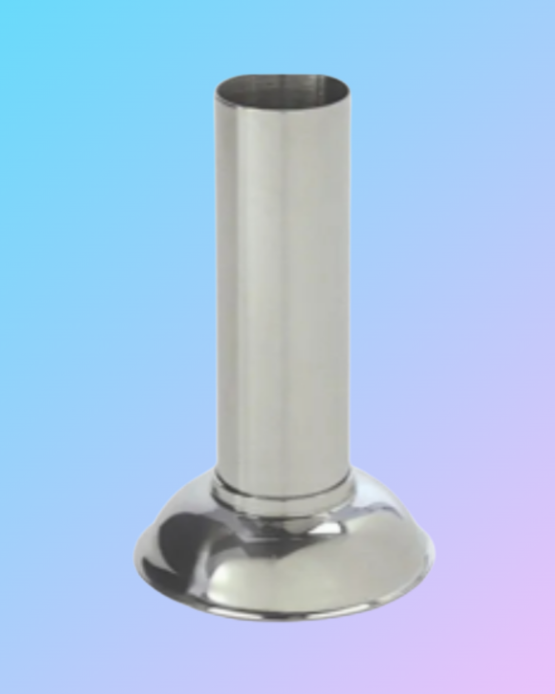 Stainless steel forcep jar with a sleek, polished finish, designed for medical or laboratory use, shown on a white background