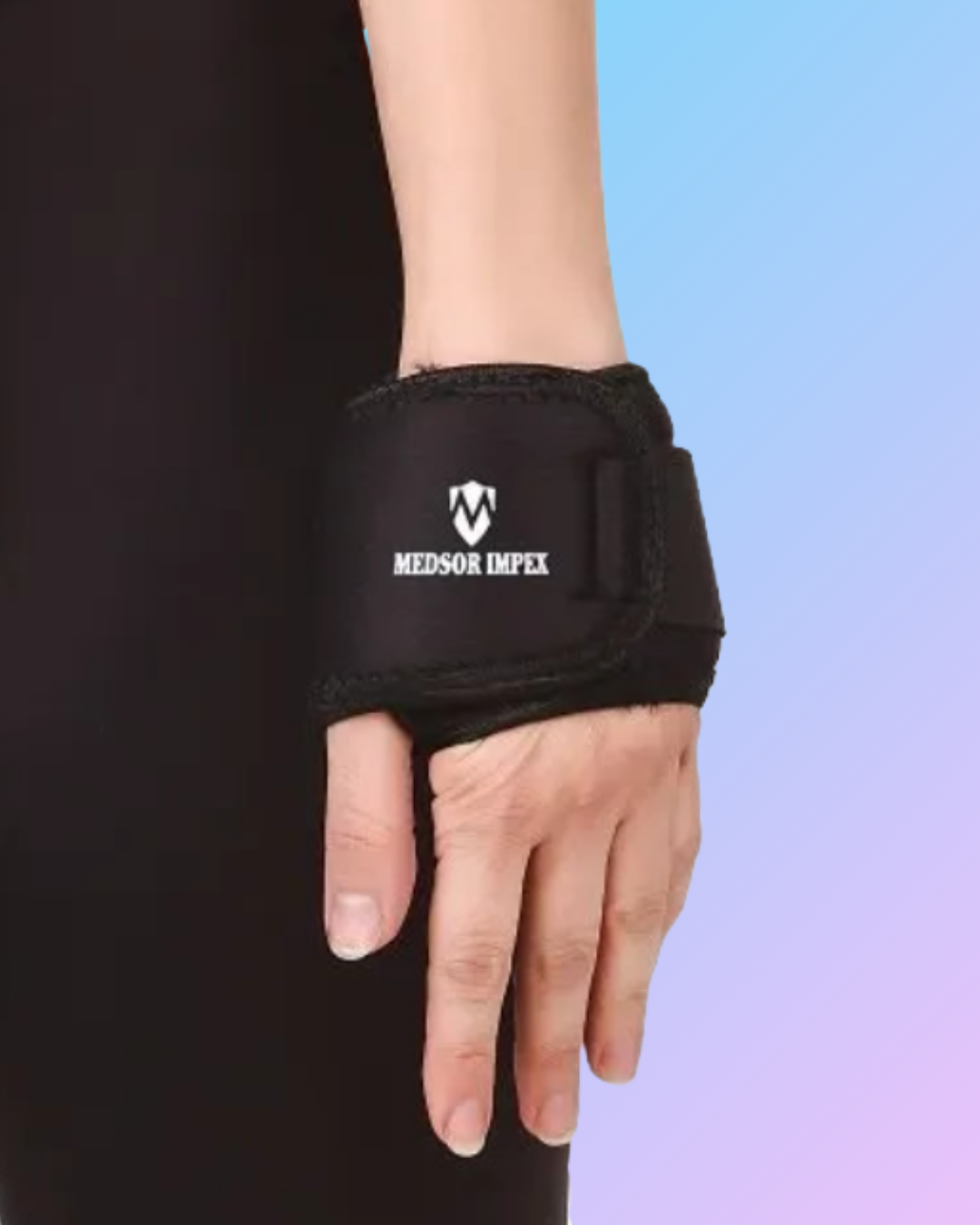 Wrist thumb support brace by My Store, adjustable strap and breathable material for wrist and thumb stabilization.