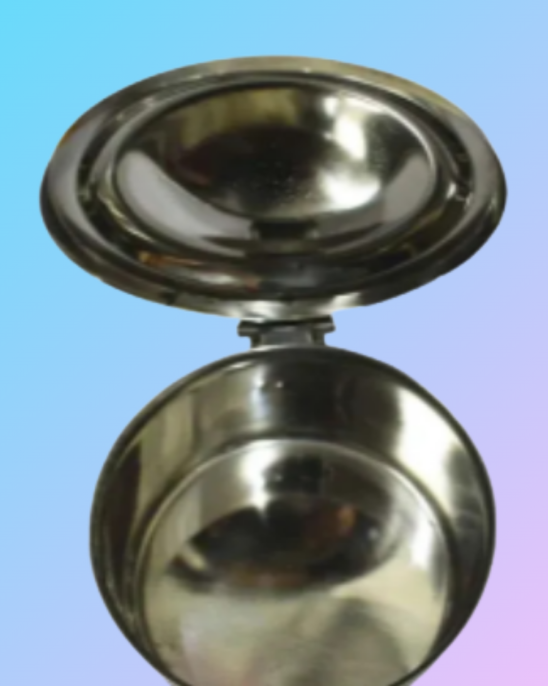Female Bed Pan with Lid Stainless Steel