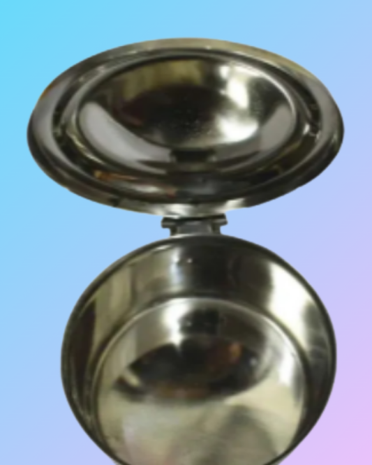 Female Bed Pan with Lid Stainless Steel