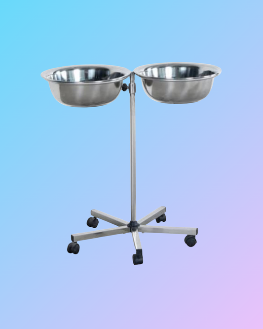 Hospital Stainless Steel Double Wash Basin Stand