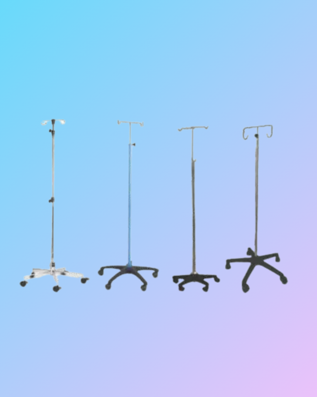 MI-1130 Stainless Steel IV Stand