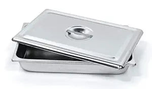 Medical Instrument Tray with Lid Stainless Steel 9 x 6 Inch