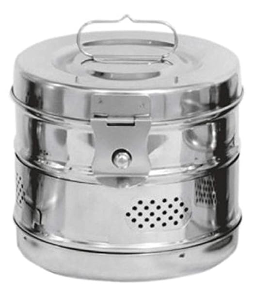 Medsor Impex Hospiclub Dressing Drum 11x9 Inch with Kidney Tray
