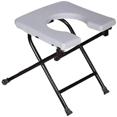 Medsor Impex Mobile Commode Chair Stainless Steel Grey