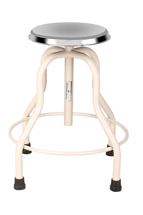 Medsor Impex Revolving Stool Stainless Steel