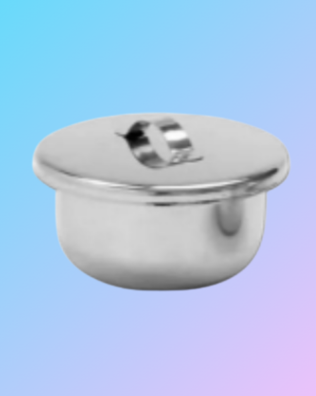 SS Gallipot with Cover Stainless Steel
