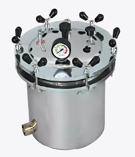 S.S Winged Nut Type Steam Sterilizer for Hospitals & Laboratories | Medsor Impex